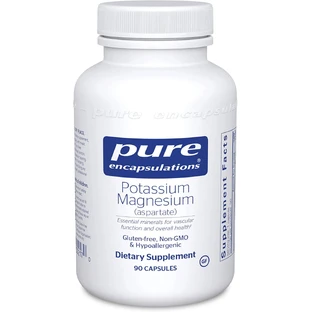 Калій і Магній (аспартат), Potassium Magnesium (aspartate), Pure Encapsulations, 90 капсул