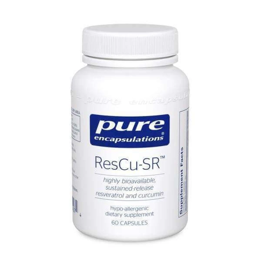 Ресвератрол и куркумин, ResCu-SR, Pure Encapsulations, 60 капсул: цены и характеристики