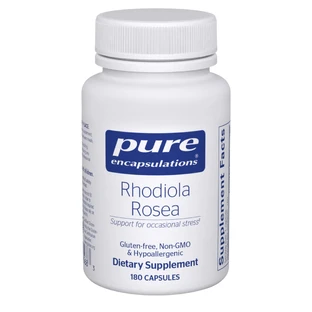 Родиола розовая, Rhodiola Rosea, Pure Encapsulations, для умеренного случайного физического стресса и дискомфорта, 180 капсул