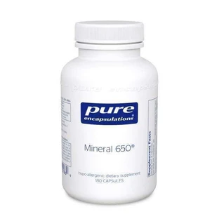 Мінерал 650, Mineral 650, Pure Encapsulations, 180 капсул