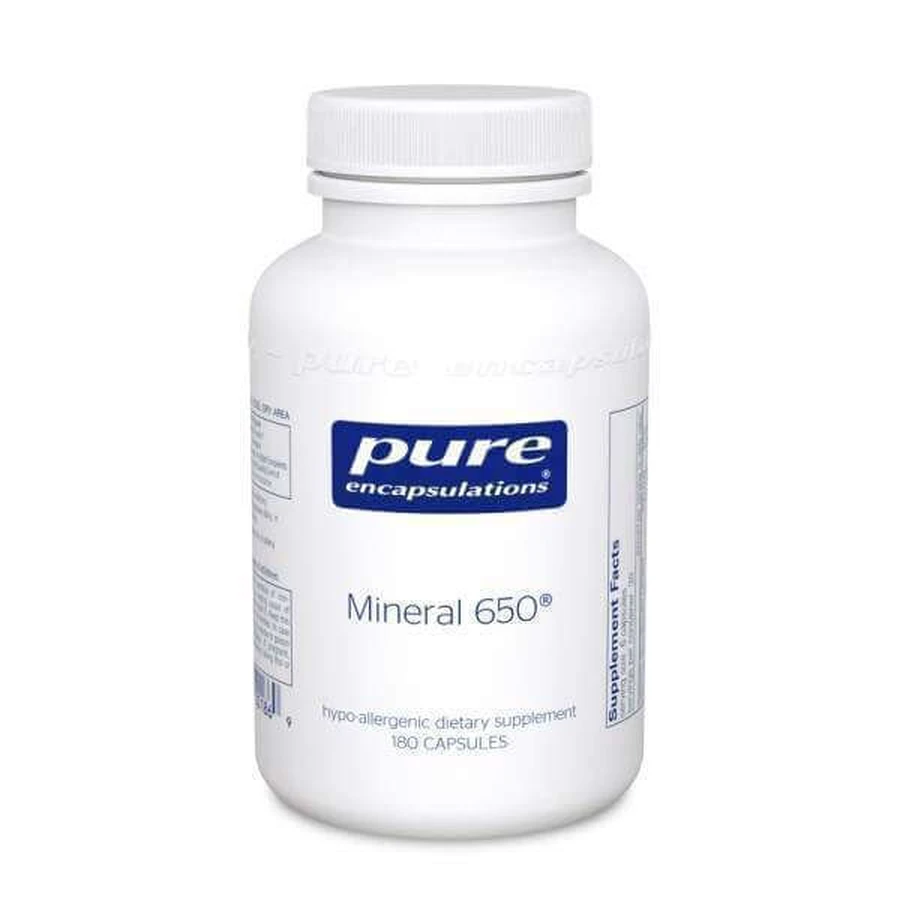 Мінерал 650, Mineral 650, Pure Encapsulations, 180 капсул: ціни та характеристики