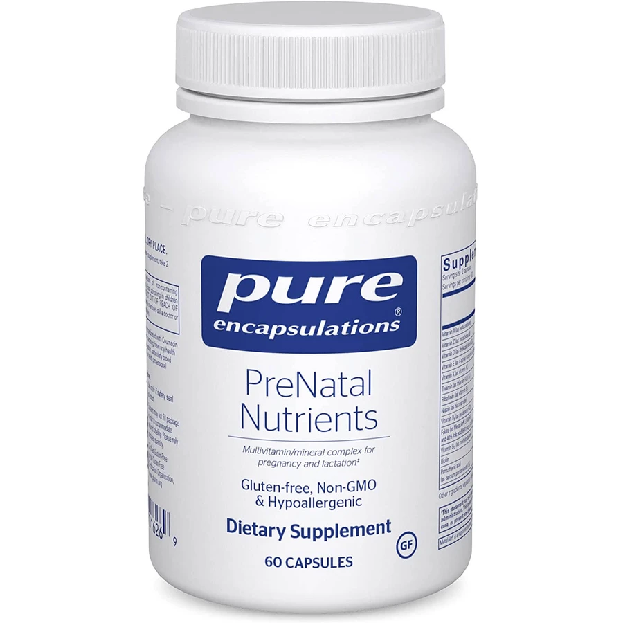 Мультивітаміни для вагітних, PreNatal Nutrients, Pure Encapsulations, 60 капсул: ціни та характеристики