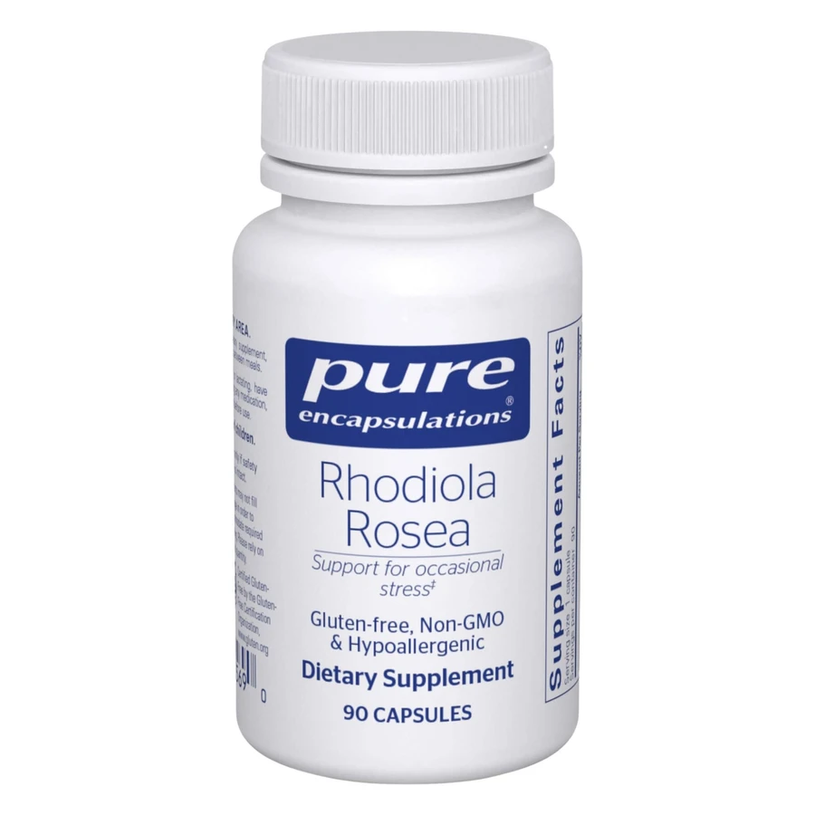 Родиола розовая, Rhodiola Rosea, Pure Encapsulations, для умеренного случайного физического стресса и дискомфорта, 90 капсул: цены и характеристики