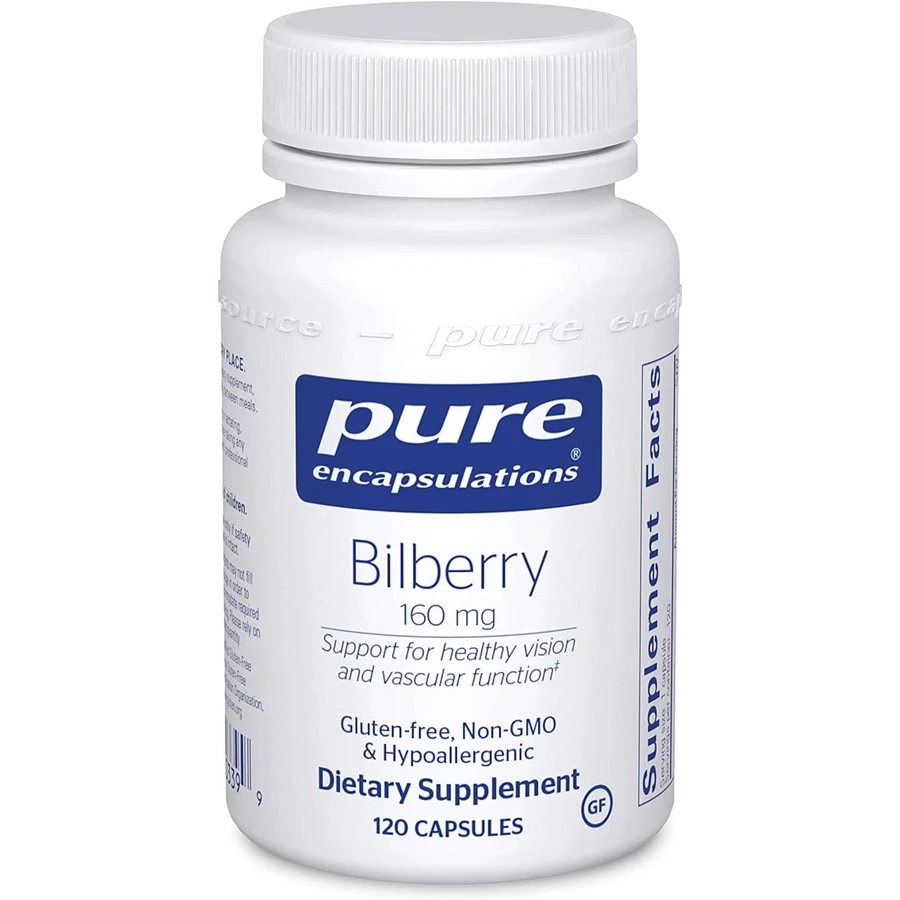 Екстракт Чорниці, Bilberry, Pure Encapsulations, 160 мг, 120 капсул: ціни та характеристики