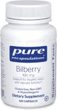Экстракт Черники, Bilberry, Pure Encapsulations, 160 мг, 120 капсул