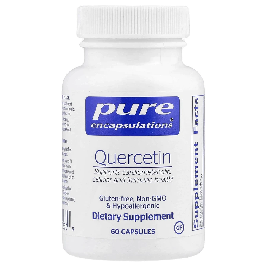 Кверцетин, Quercetin, Pure Encapsulations, 60 капсул: ціни та характеристики