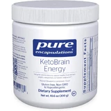 Кетони для енергії мозку і спортивної витривалості, KetoBrain Energy, Pure Encapsulations, полунично-лимонадний смак, 300 г