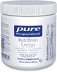 Кетоны для энергии мозга и спортивной выносливости, KetoBrain Energy, Pure Encapsulations, клубнично-лимонадный вкус, 300 г