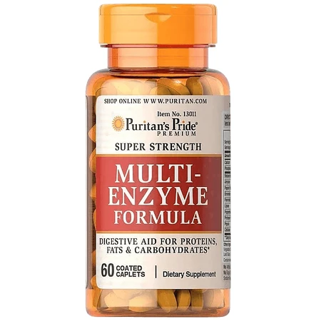 Мульти энзимы, Super Strength Multi Enzyme, Puritan's Pride, 60 капсул: цены и характеристики