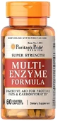 Мульти энзимы, Super Strength Multi Enzyme, Puritan's Pride, 60 капсул
