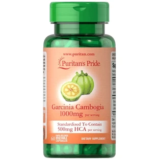 Гарциния камбоджийская, Garcinia Cambogia, Puritan's Pride, 500 мг, 60 вегетарианских капсул