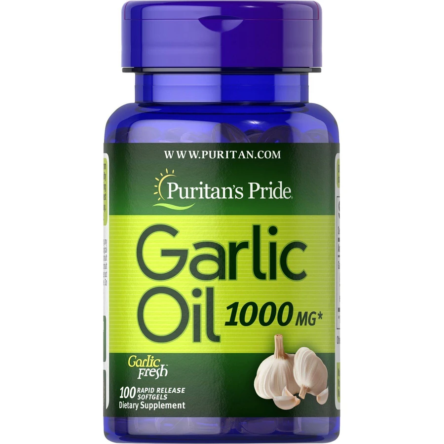 Часникова олія, Garlic Oil, Puritan's Pride, 1000 мг, 100 капсул: ціни та характеристики