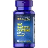 Ацетилцистеин, N-Acetyl Cysteine ​​(NAC), Puritan's Pride, 600 мг, 60 капсул
