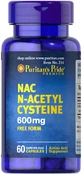 Ацетилцистеїн, N-Acetyl Cysteine (NAC), Puritan's Pride, 600 мг, 60 капсул