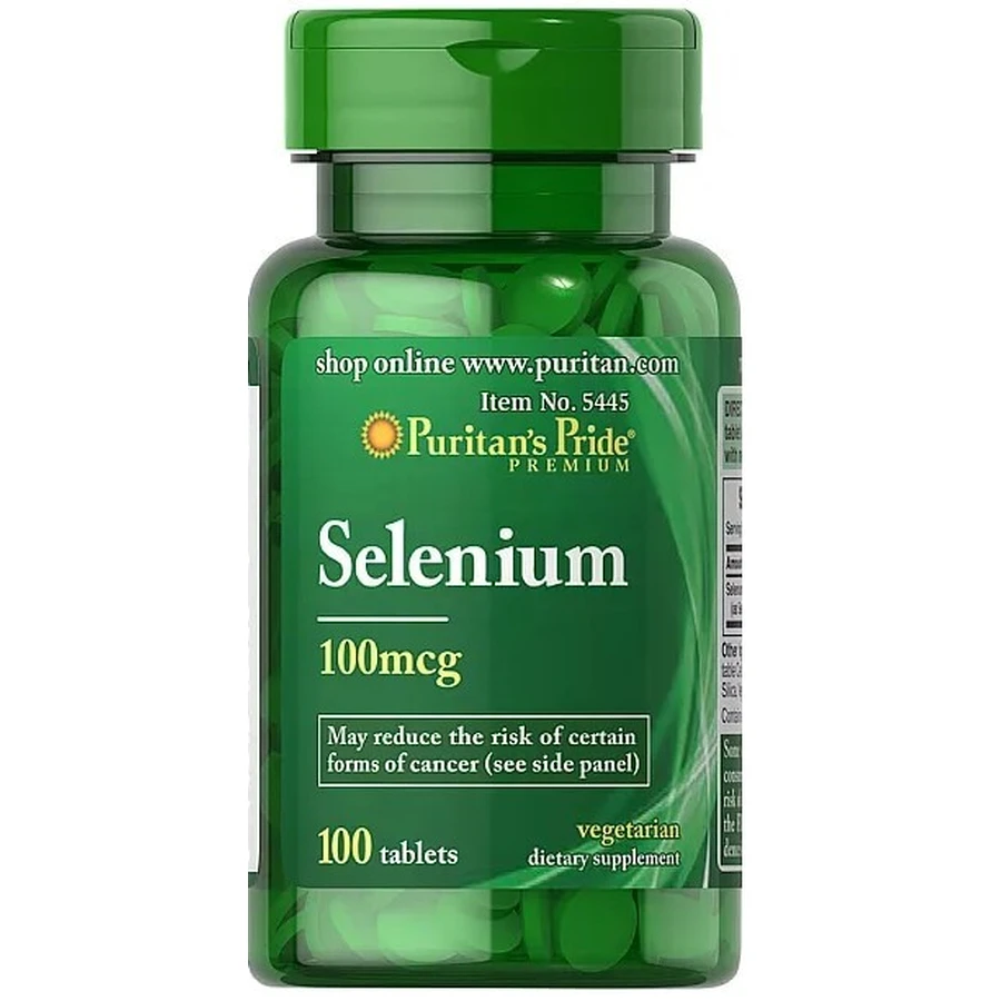 Селен, Selenium, Puritan's Pride, 100 мкг, 100 таблеток: ціни та характеристики