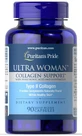 Ультра вумен, Колаген 1000 мг з Гіалуроновою кислотою, Collagen Support 1000mg with Hyaluronic Acid, Puritan's Pride, 90 капсул