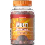 Мультивітаміни для дорослих, Adult Multivitamin Gummy, Puritan's Pride, зі смаком апельсин-виноград-вишня, 75 жувальних таблеток: ціни та характеристики