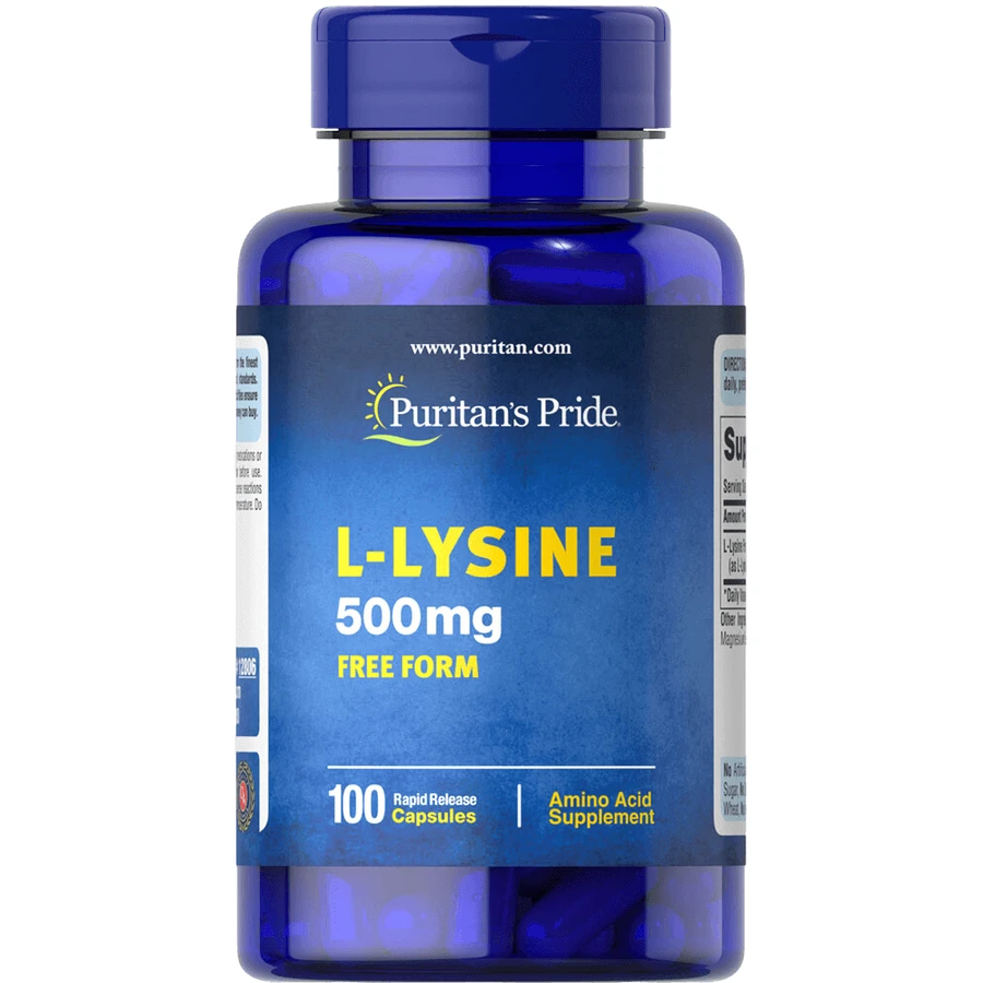 Лізин, L-Lysine, Puritan's Pride, 500 мг, 100 капсул: ціни та характеристики