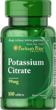 Калій цитрат, Potassium Citrate, Puritan's Pride, 99 мг, 100 таблеток