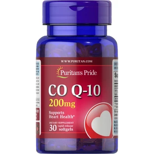 Коэнзим Q-10, Q-SORB Co Q-10, Puritan's Pride, 200 мг, 30 капсул