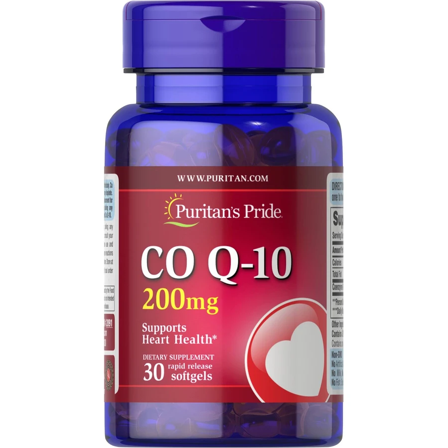 Коэнзим Q-10, Q-SORB Co Q-10, Puritan's Pride, 200 мг, 30 капсул: цены и характеристики