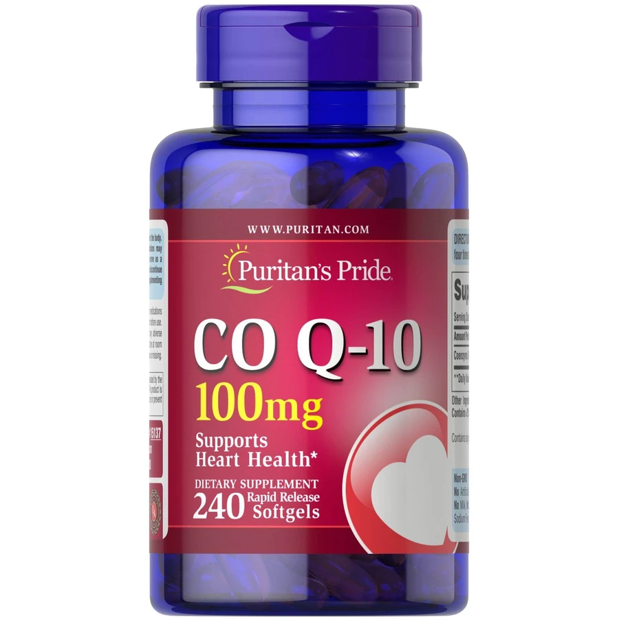Коензим Q10, CO Q-10, Puritan's Pride, 100 мг, 240 гелевих капсул швидкого вивільнення: ціни та характеристики