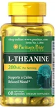 Л-теанін, L-Theanine, Puritan's Pride, 200 мг, 60 капсул