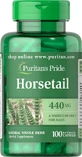 Хвощ полевой, Horsetail, Puritan's Pride, 440 мг, 100 капсул