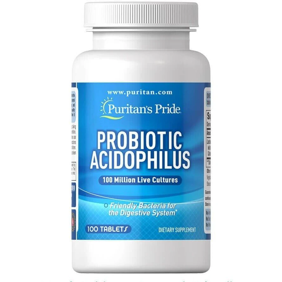 Пробіотик ацидофилус, Probiotic Acidophilus, Puritan's Pride, 100 таблеток: ціни та характеристики