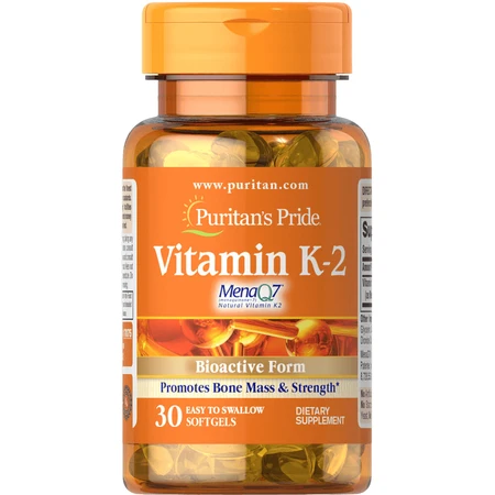 Витамин К-2, Vitamin K-2 (MenaQ7), Puritan's Pride, 50 мкг, 30 капсул: цены и характеристики