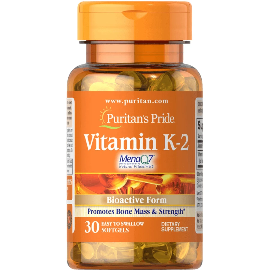 Витамин К-2, Vitamin K-2 (MenaQ7), Puritan's Pride, 50 мкг, 30 капсул: цены и характеристики