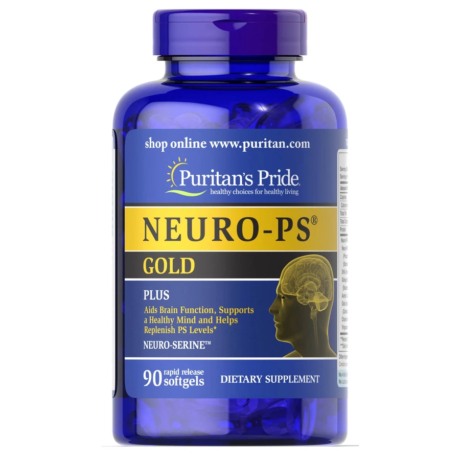Фосфатидилсерин, Neuro - PS, Gold, Puritan's Pride, 90 капсул: цены и характеристики