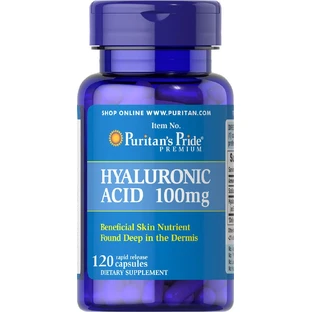 Гіалуронова кислота, Hyaluronic Acid, Puritan's Pride, 100 мг, 120 капсул