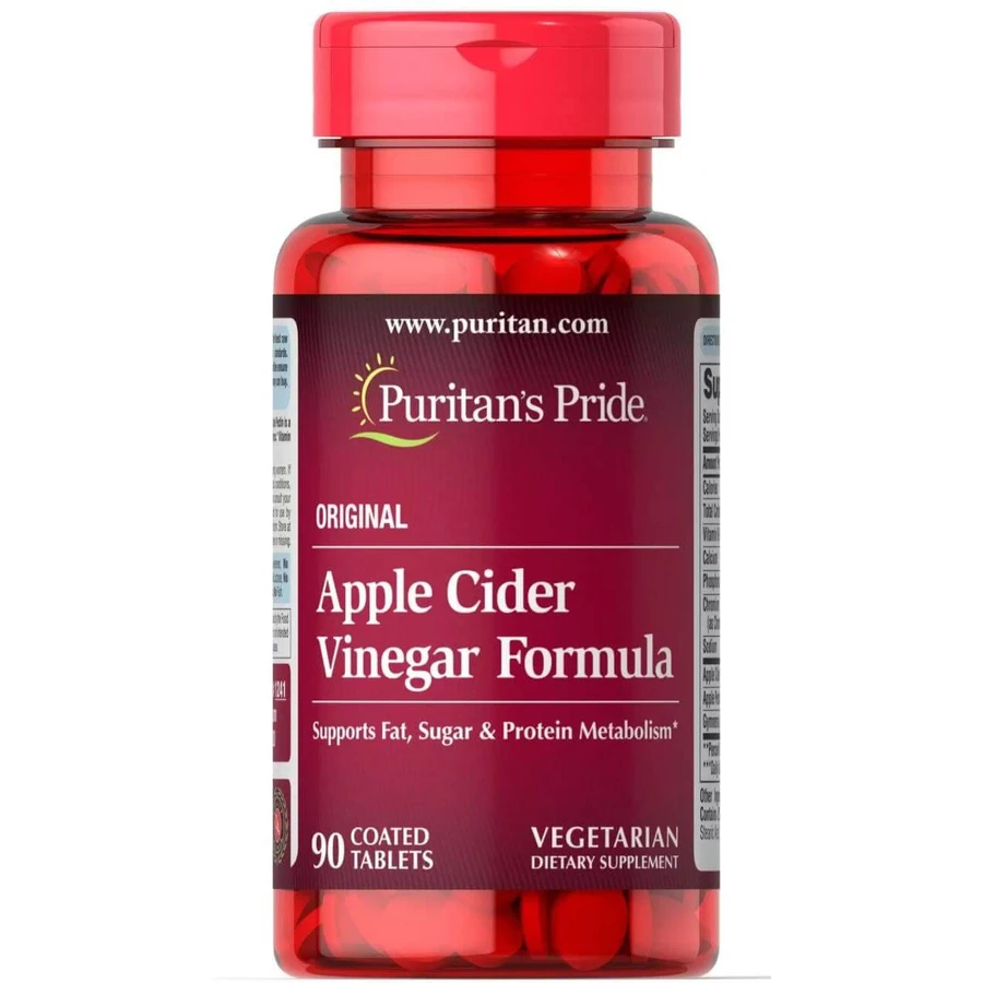 Яблочный уксус, Apple Cider Vinegar, Puritan's Pride, формула, 90 таблеток: цены и характеристики
