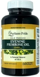 Масло вечерней примулы из ГЛК, Evening Primrose Oil, Puritan's Pride, 1300 мг, 60 гелевых капсул