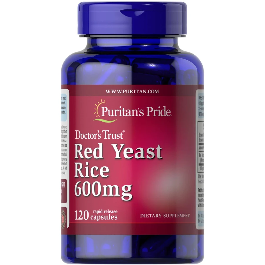 Червоний дріжджовий рис, Red Yeast Rice, Puritan's Pride, 600 мг, 120 капсул: ціни та характеристики