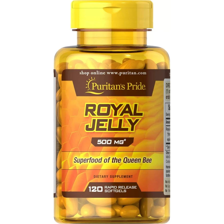 Маточное молочко, Royal Jelly, Puritan's Pride, 500 мг, 120 капсул: цены и характеристики