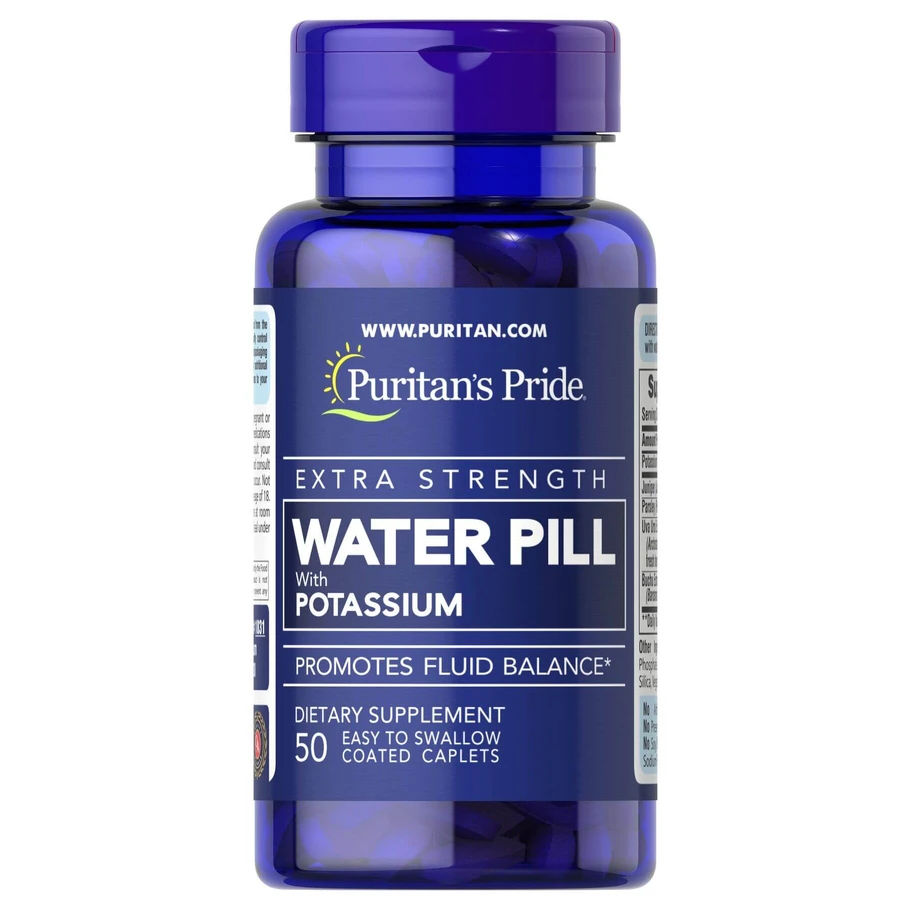 Поддержка водного баланса, Extra Strength Water Pill, Puritan's Pride, 50 каплет: цены и характеристики