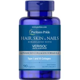 Формула для шкіри, волосся та нігтів на основі VERISOL, Hair, Skin and Nails, Puritan's Pride, 90 каплет