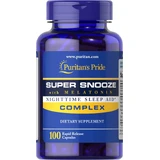 Формула для сну з мелатонином, Super Snooze, Puritan's Pride, 100 капсул