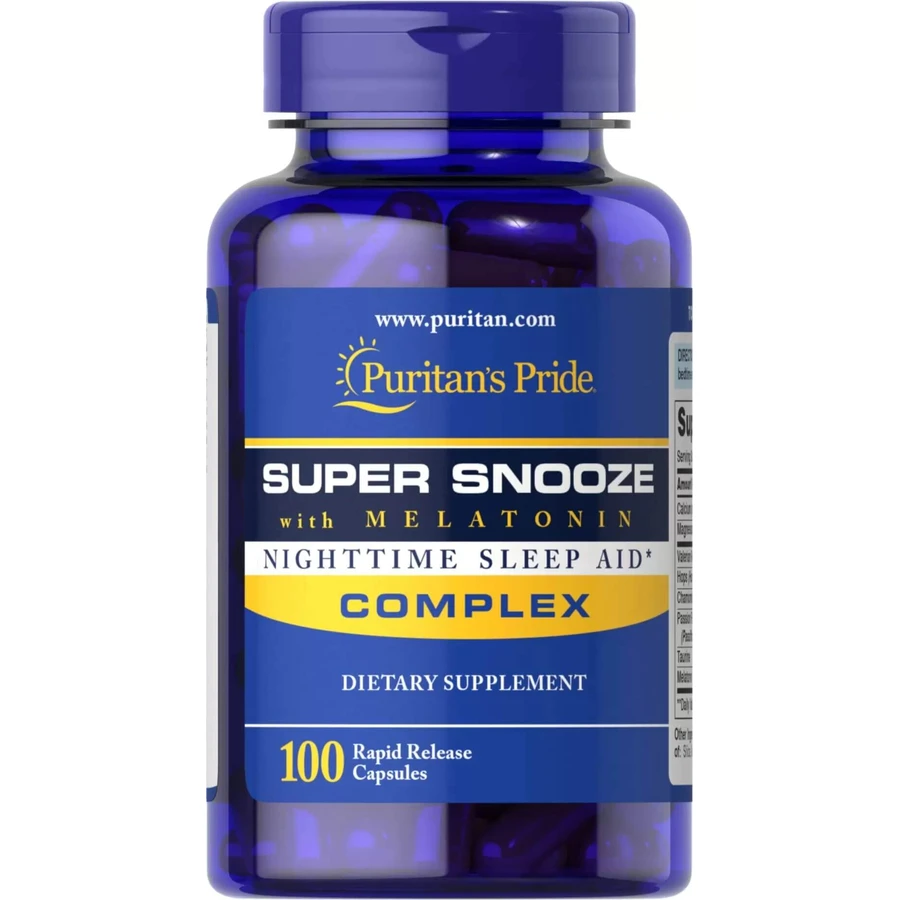 Формула для сна с мелатонином, Super Snooze, Puritan's Pride, 100 капсул: цены и характеристики