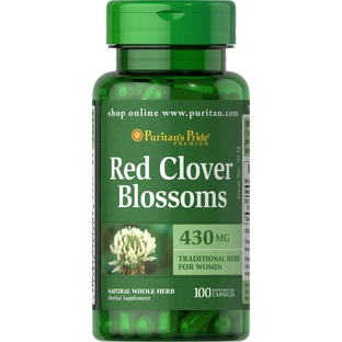 Червона конюшина, Red Clover Blossoms, Puritan's Pride, 430 мг, 100 капсул