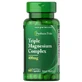 Магній, потрійний комплекс, Triple Magnesium Complex, Puritan's Pride, 400 мг, 60 капсул швидкого вивільнення