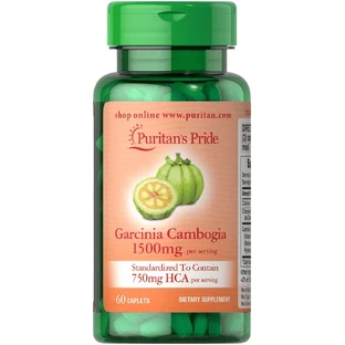 Гарцинія камбоджійська, Garcinia Cambogia, Puritan's Pride, 750 мг, 60 каплет