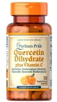 Кверцетин дигидрат плюс витамин C, Quercetin Dihydrate Plus Vitamin C, Puritan's Pride, 500 мг / 1400 мг, 50 капсул