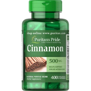 Кориця, Cinnamon, Puritan's Pride, 500 мг, 400 капсул