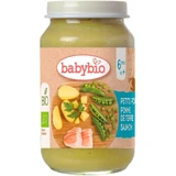 BABYBIO органический горох и картофель с лососем 1×200 г, органический овощной гарнир