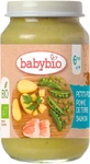 BABYBIO органический горох и картофель с лососем 1×200 г, органический овощной гарнир