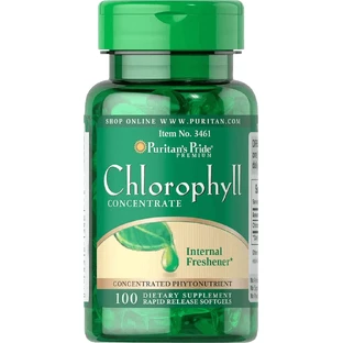 Хлорофилл, концентрат, Chlorophyll Concentrate, Puritan's Pride, 50 мг, 100 капсул