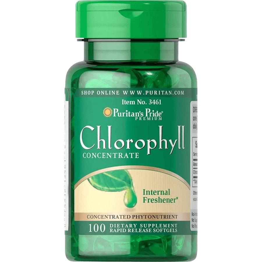 Хлорофилл, концентрат, Chlorophyll Concentrate, Puritan's Pride, 50 мг, 100 капсул: цены и характеристики